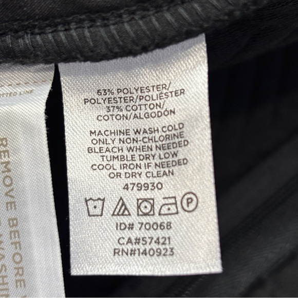 LOFT Black Herringbone Quilted Skirt - size 14 NWT - Picture 5 of 5